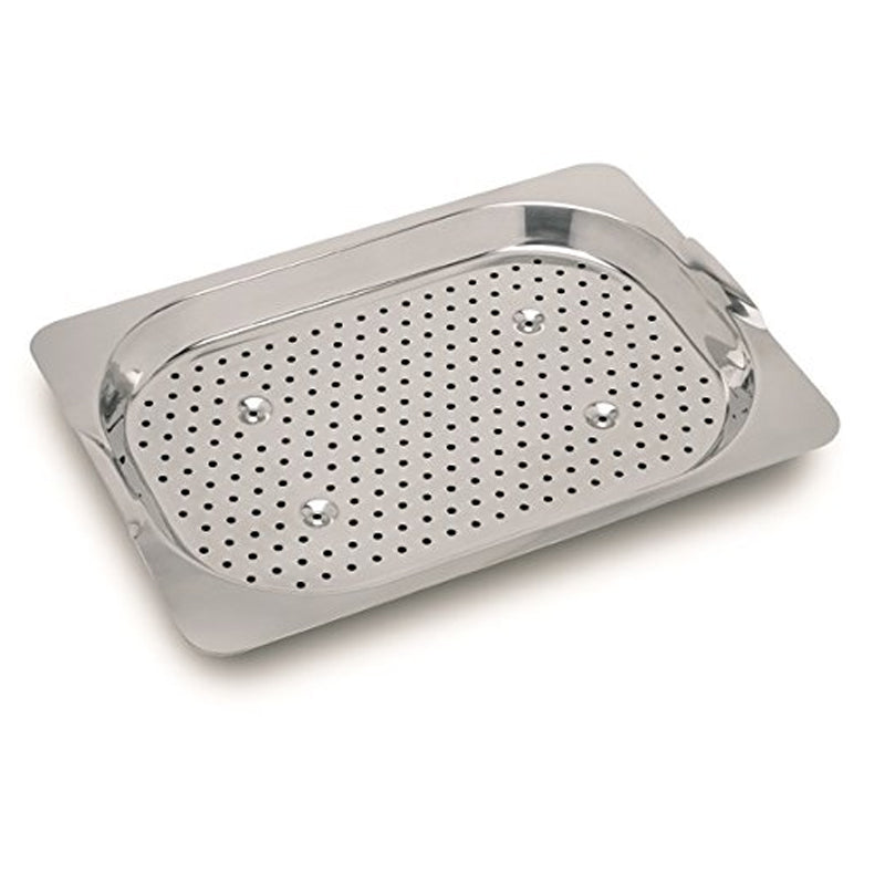 Orca 11-5/8x16-5/8x1-1/4" Polished Stainless Steel Colander