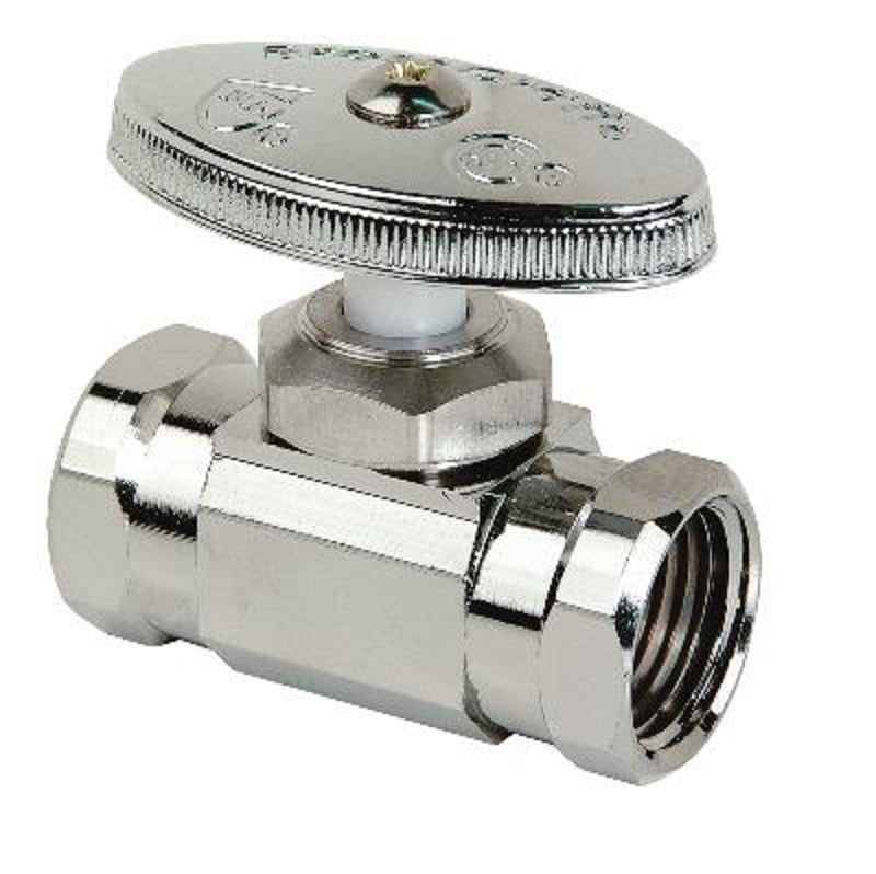STOP STRAIGHT 3/8X3/8 CHROME PLATED IPXIP OR90X C Maximum Pressure 125 PSI