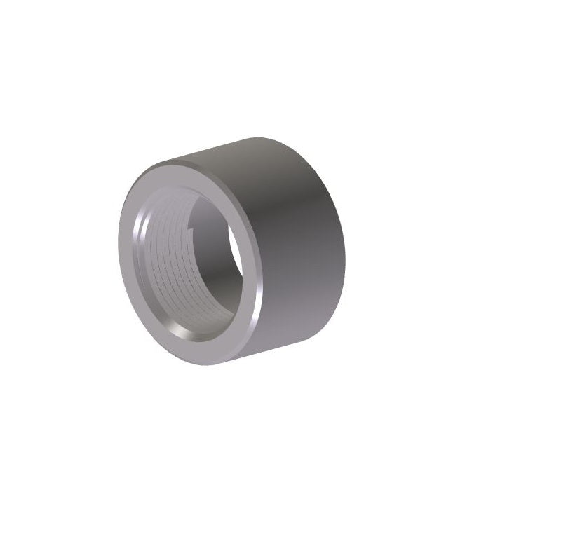 HALF COUPLING 1/8 BLACK FORGED STEEL A105 3000# THREADED