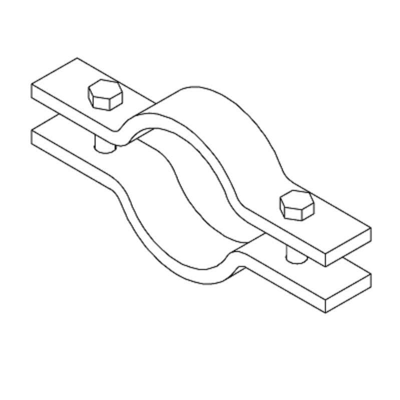 CLAMP 36 CARBON STEEL PLAIN PIPE 580 3600PL 2 BOLT UNDERGROUND