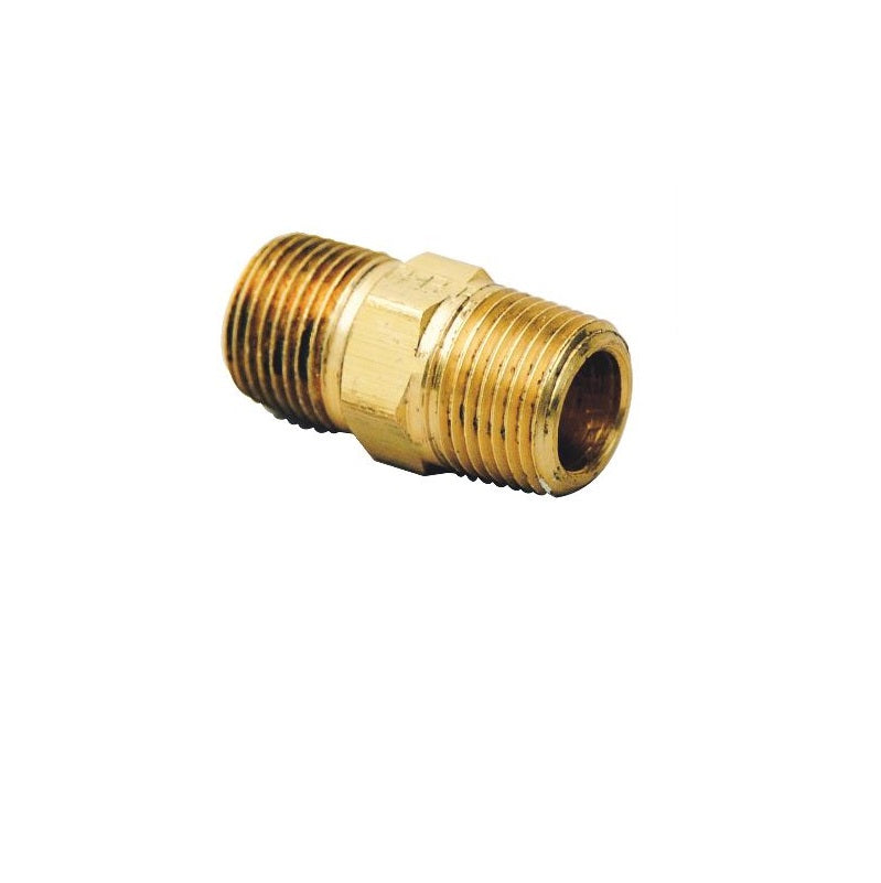 NIPPLE 1/4 BRASS HEX PHN-4