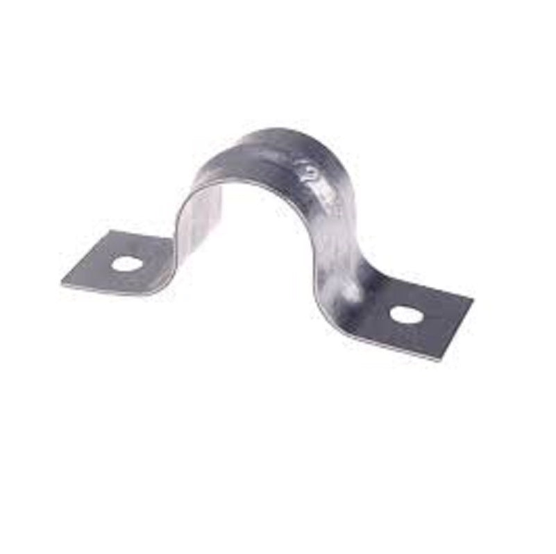PIPE STRAP 2 2-HOLE GALVANIZED 600