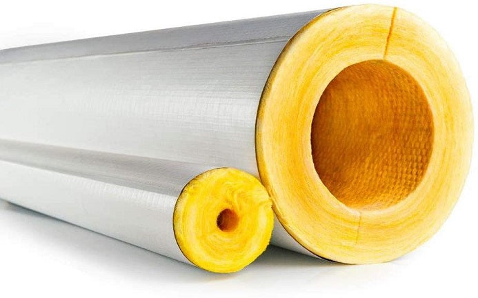 Pipe Insulation 1/2"X3'  Fiberglass 1" Thick