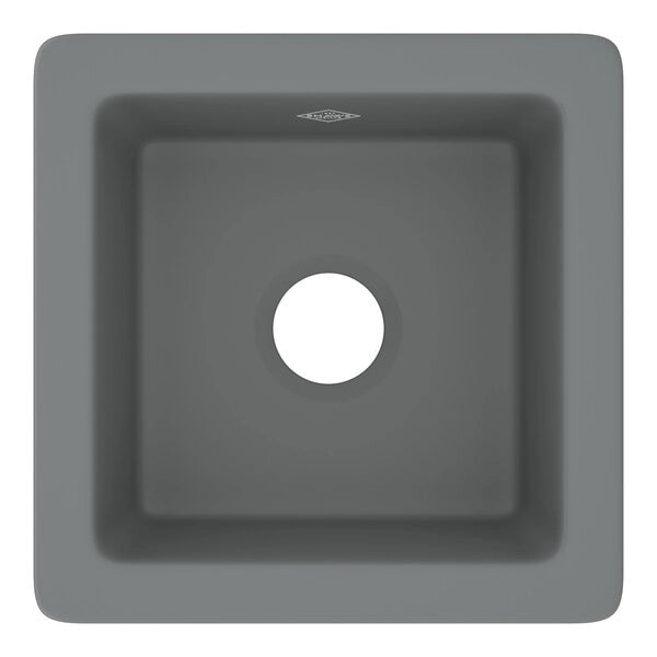 Shaws Original 15x15x7-1/2" Dual Mount Bar Sink in Matte Grey