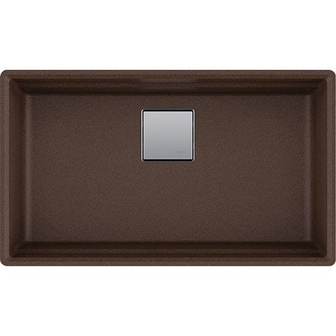 Peak 32x18-3/4x9-1/2" Granite Single Bowl Sink in Mocha