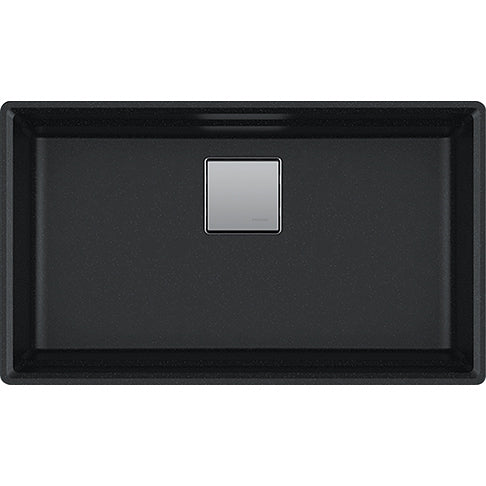 Peak 32x18-3/4x9-1/2" Granite Single Bowl Sink in Onyx