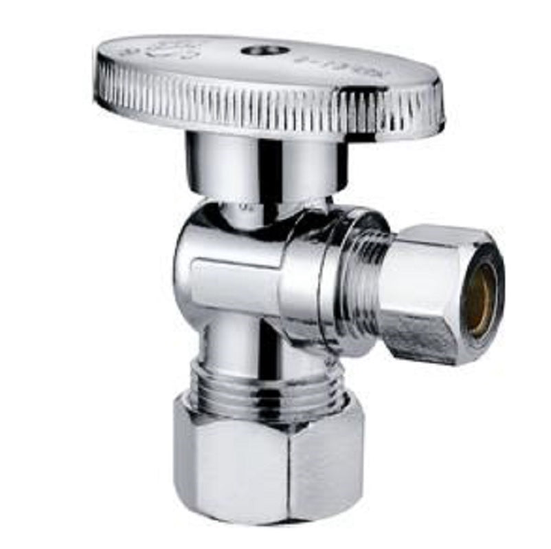 WATER STOP 1/2X3/8 PLB100XP 1/4 TURN ANGLE Maximum Pressure 125 PSI