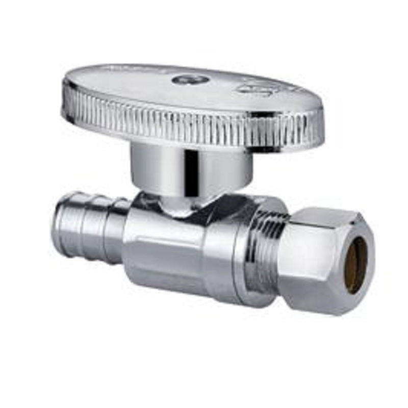 WATER STOP 1/2X3/8 PLB204XP 1/4 TURN STRAIGHT NOMINAL CRIMP BARB Maximum Pressure 125 PSI