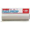 Film 10'X100' Roll 6mil Clear Husky Construction Film