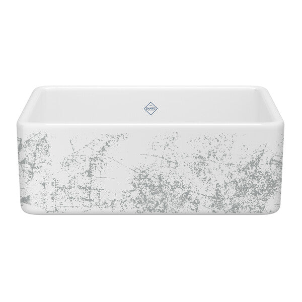 Shaws Classic 30x18x11-3/16" Kitchen Sink in Silver Metallic