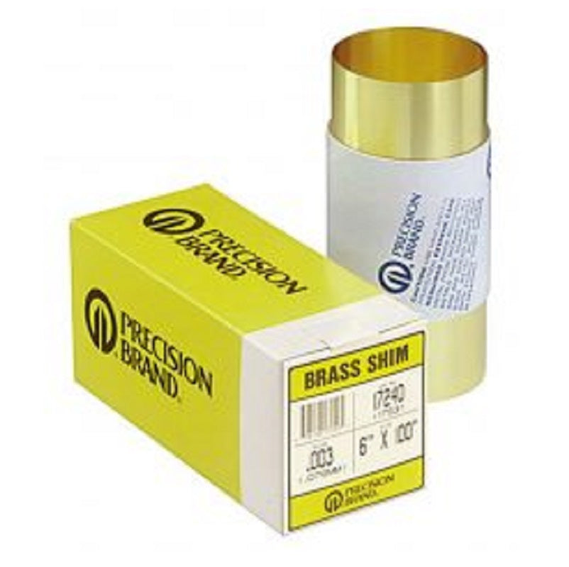 Shim Stock .005" 6"X100" Roll Brass