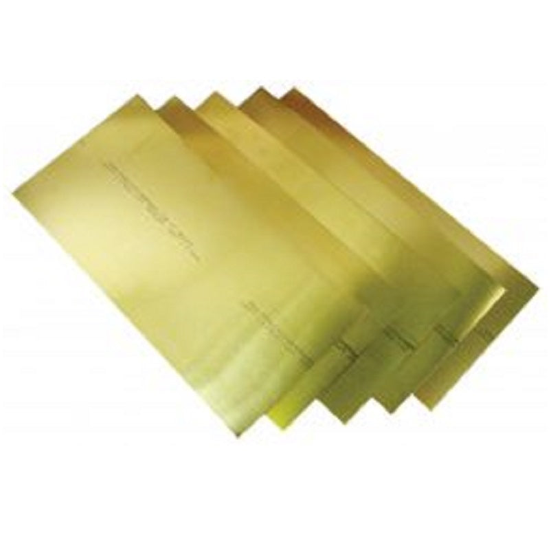 Shim Stock .015" 6"X25" Flat Sheet Brass