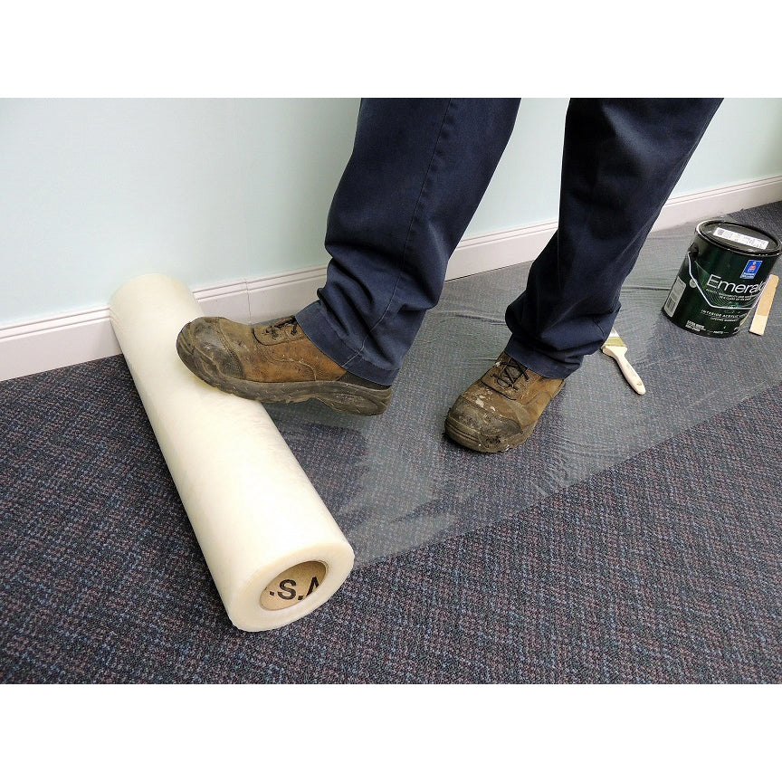 Film 24"X200' Roll Clear Poly 2 or 3 mil Heavy Duty