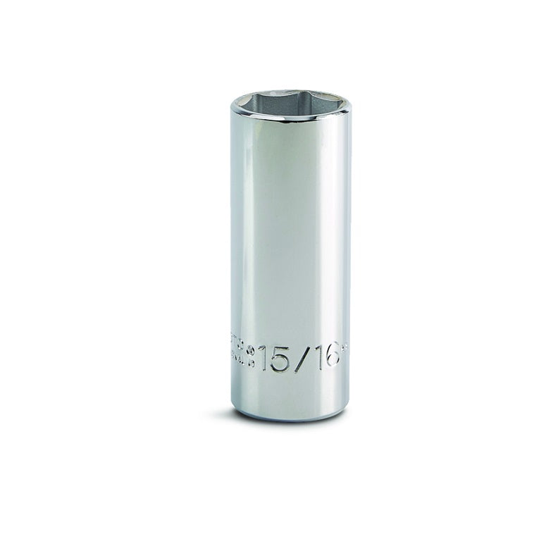 Deep Socket 1-1/16" 1/2" Drive 6 Point Full Polish