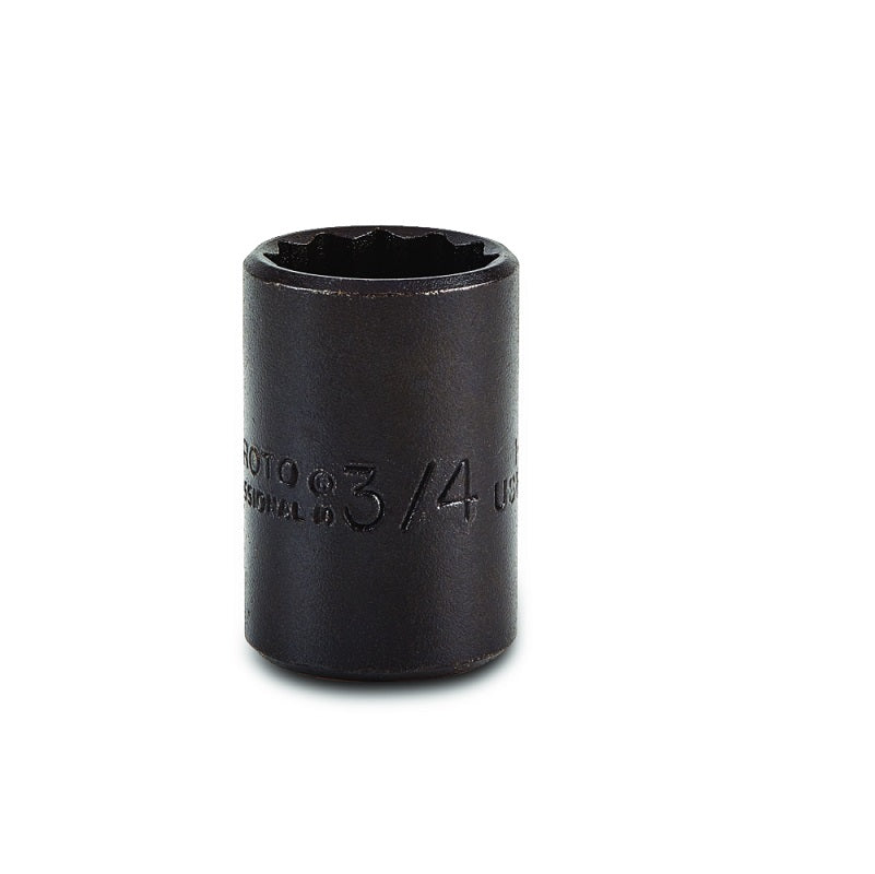 Socket 1-3/8" 1/2" Drive 12 Point Black Oxide