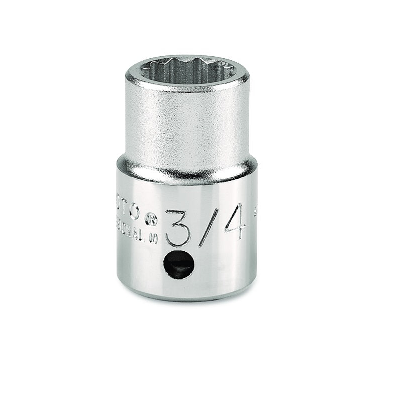 Socket 1-3/16" 3/4" Drive 12 Point Satin