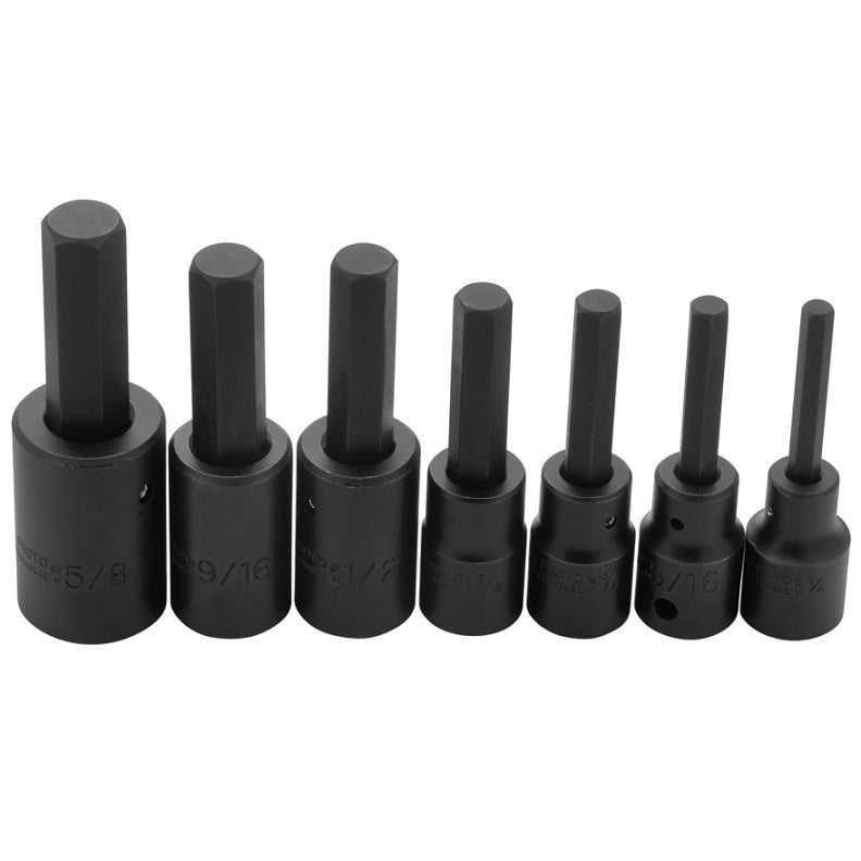 SOCKET SET 1/2DR 7PC HEX BIT J74152