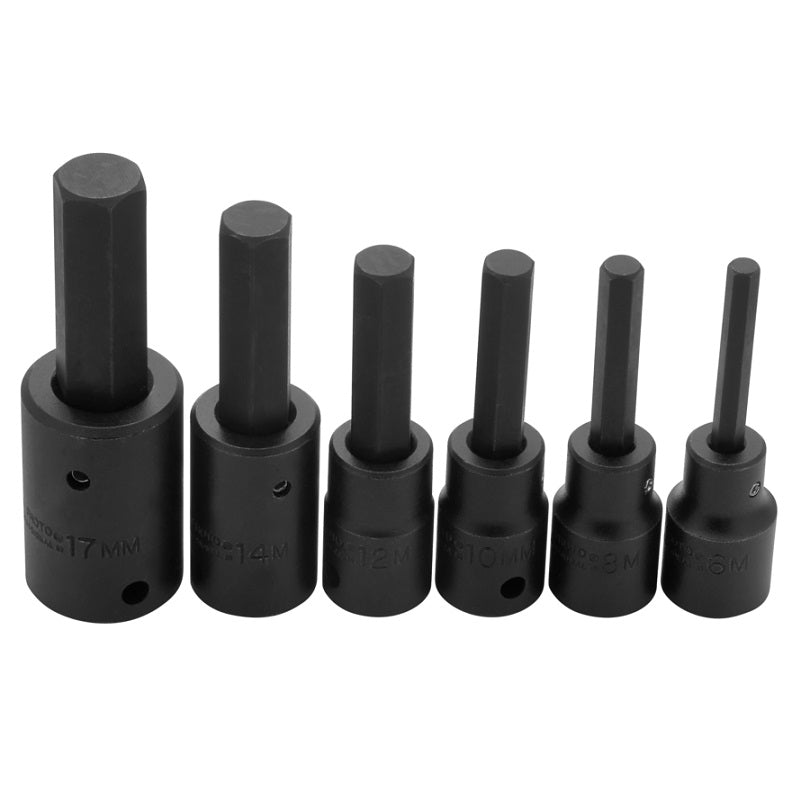 SOCKET SET 1/2DR 6PC HEX BIT J74252