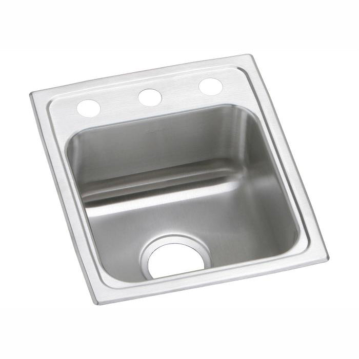 Celebrity 15x17-1/2x7-1/8" SS Single Bowl Bar Sink w/1 Hole
