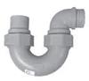 P Trap 1-1/2" Polypropylene Schedule 40 No-Hub Mechanical Joint Full Drop Union Adjustable Blueline
