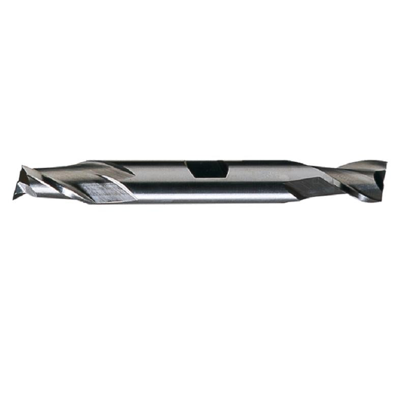End Mill 13/32" Diameter 13/16" Length of Cut 2 Flute HSS Double Square End Bright