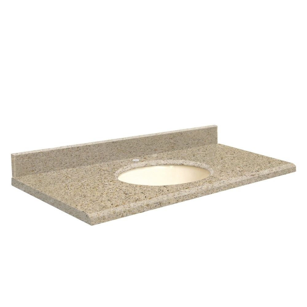 VANITY TOP 49X19 CHO QUARTZ Q4919-3G-E-B-1 SORRENTO COAST