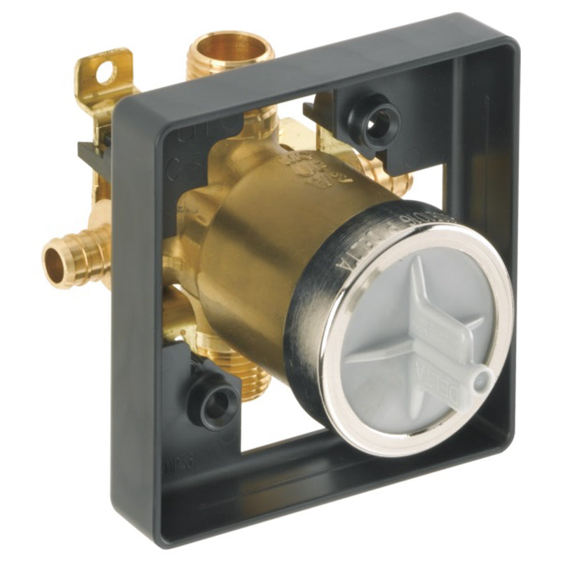 MultiChoice Universal Tub & Shower Valve Body Only Rough-In PEX Crimp Connections with Universal Outlets