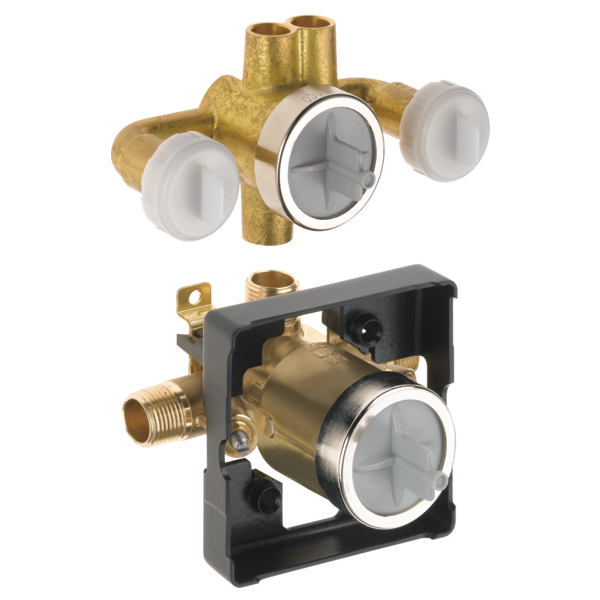 Jetted Shower 6-Setting Rough-In 1/2" Universal Inlets/Outlets with Extra Outlet with Stops