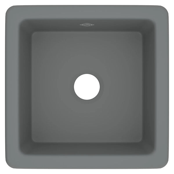 Shaws Classic 18-1/8x18-1/8x7-1/2" Dual Mount Bar Sink in Grey