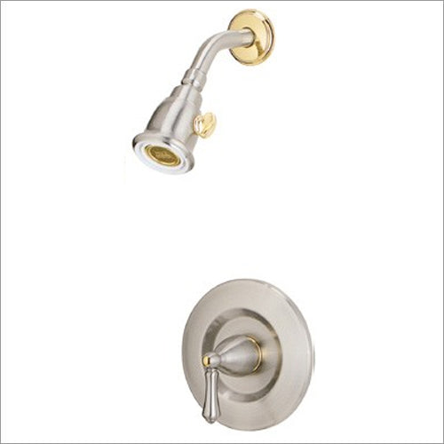 Shower Trim W/Single-Function Showerhead In Brushed Nickel/Polished Brass