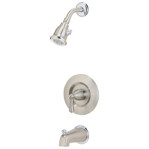 Carmel Tub/Shower Trim In Nickel/Polished Chrome
