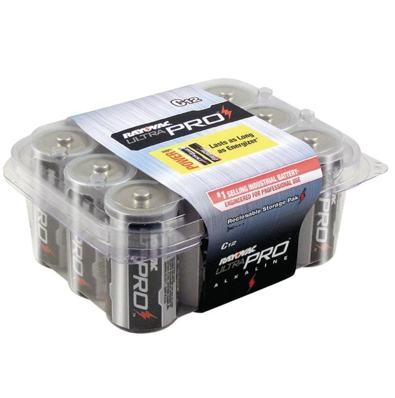 Rayovac C Alkaline Ultra Pro Battery in 12-pc Contractor Pack