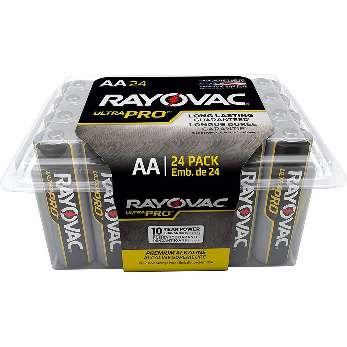 Rayovac Ultra Pro Alkaline AA Batteries in 24pc Reclose Pack