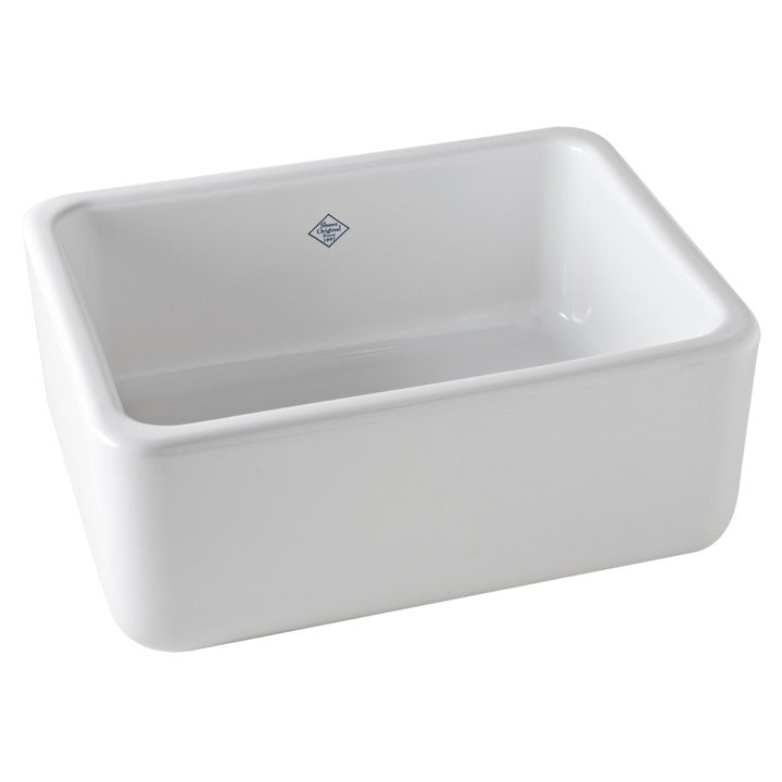 Shaws Original 24x18x10" Fireclay Kitchen Sink in White