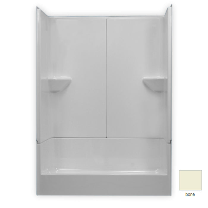 AcrylX Shower 54x28x75-1/2" Bone