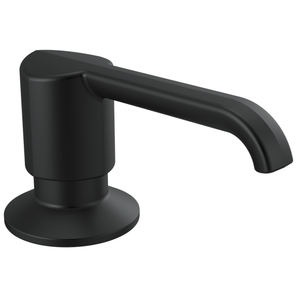 Emmeline Metal Soap/Lotion Dispenser & Bottle in Matte Black