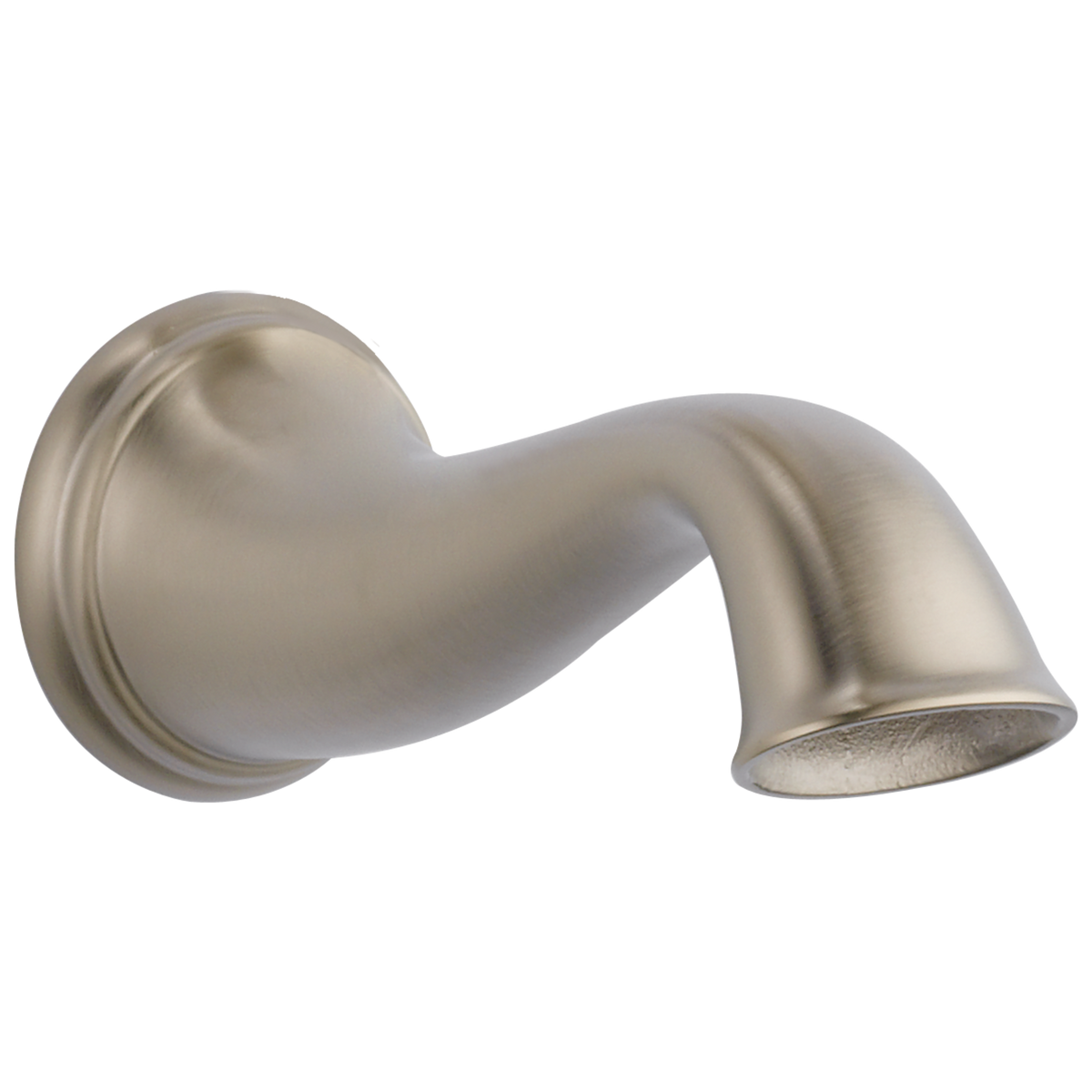 Traditional Non-Diverter Tub Spout in Brushed Nickel