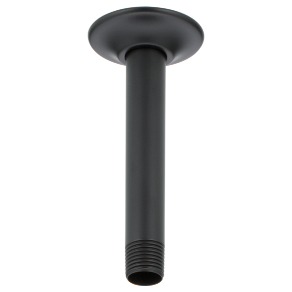 Universal Showering Ceiling Mount Shower Arm & Flange In Matte Black