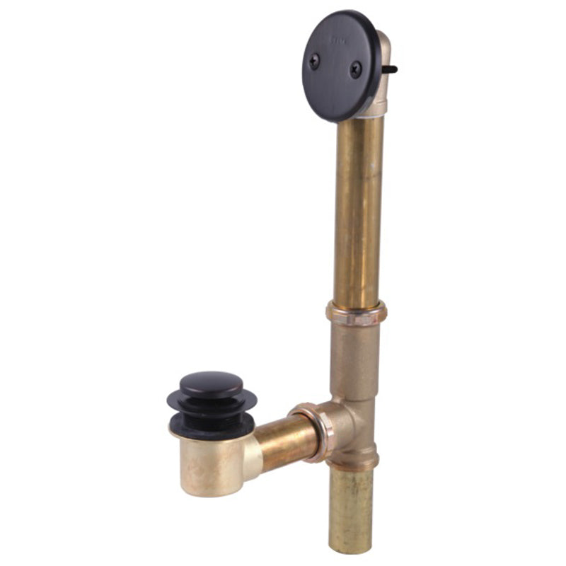 Bathtub Waste Drain Assembly Kit w/Toe Operated Drain Venetian Bronze
