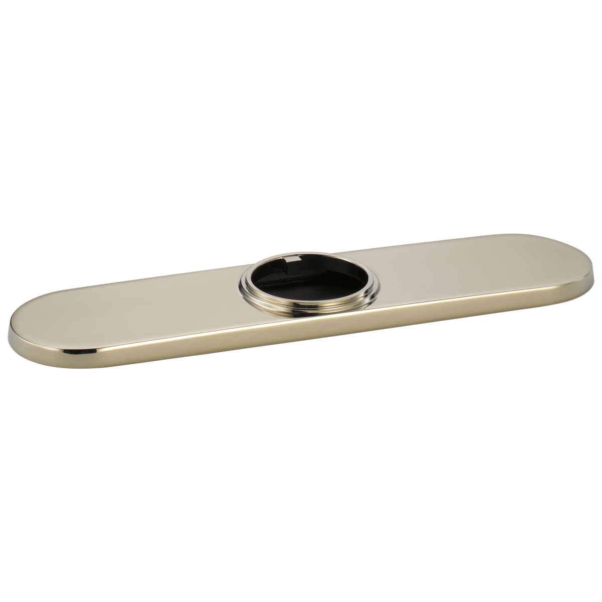 Brizo Optional 10" Three Hole Escutcheon in Polished Nickel