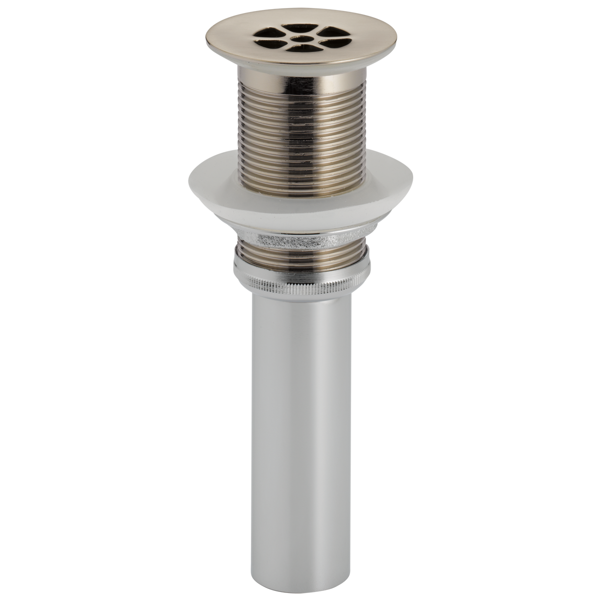Brizo 2-3/8" Grid Strainer Drain, No Overflow in Luxe Nickel