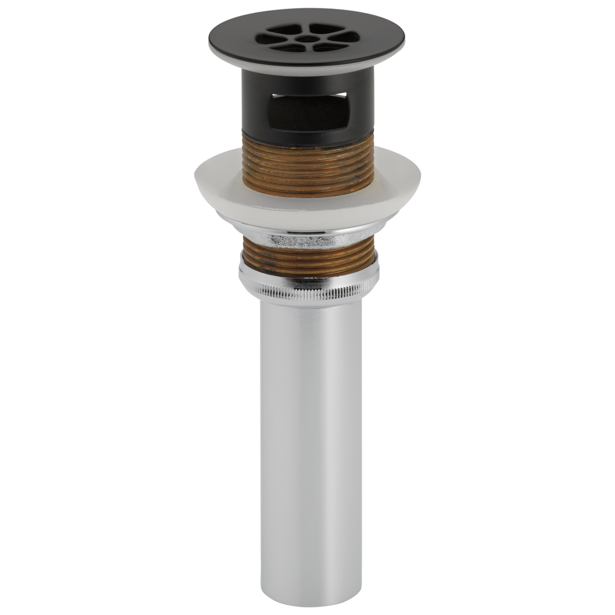 Brizo 2-3/8" Grid Strainer Drain w/Overflow in Matte Black