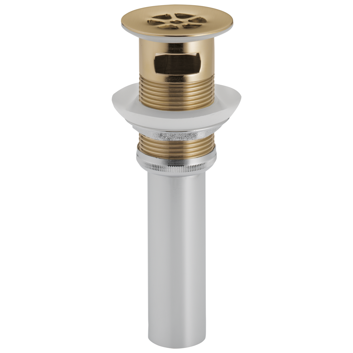 Brizo 2-3/8" Grid Strainer Drain w/Overflow in Luxe Gold