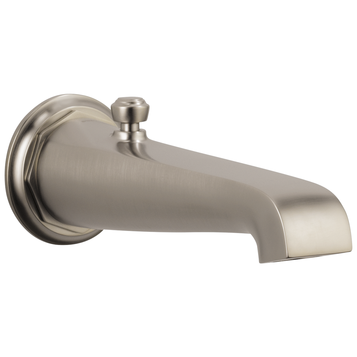 Rook Diverter Tub Spout in Luxe Nickel