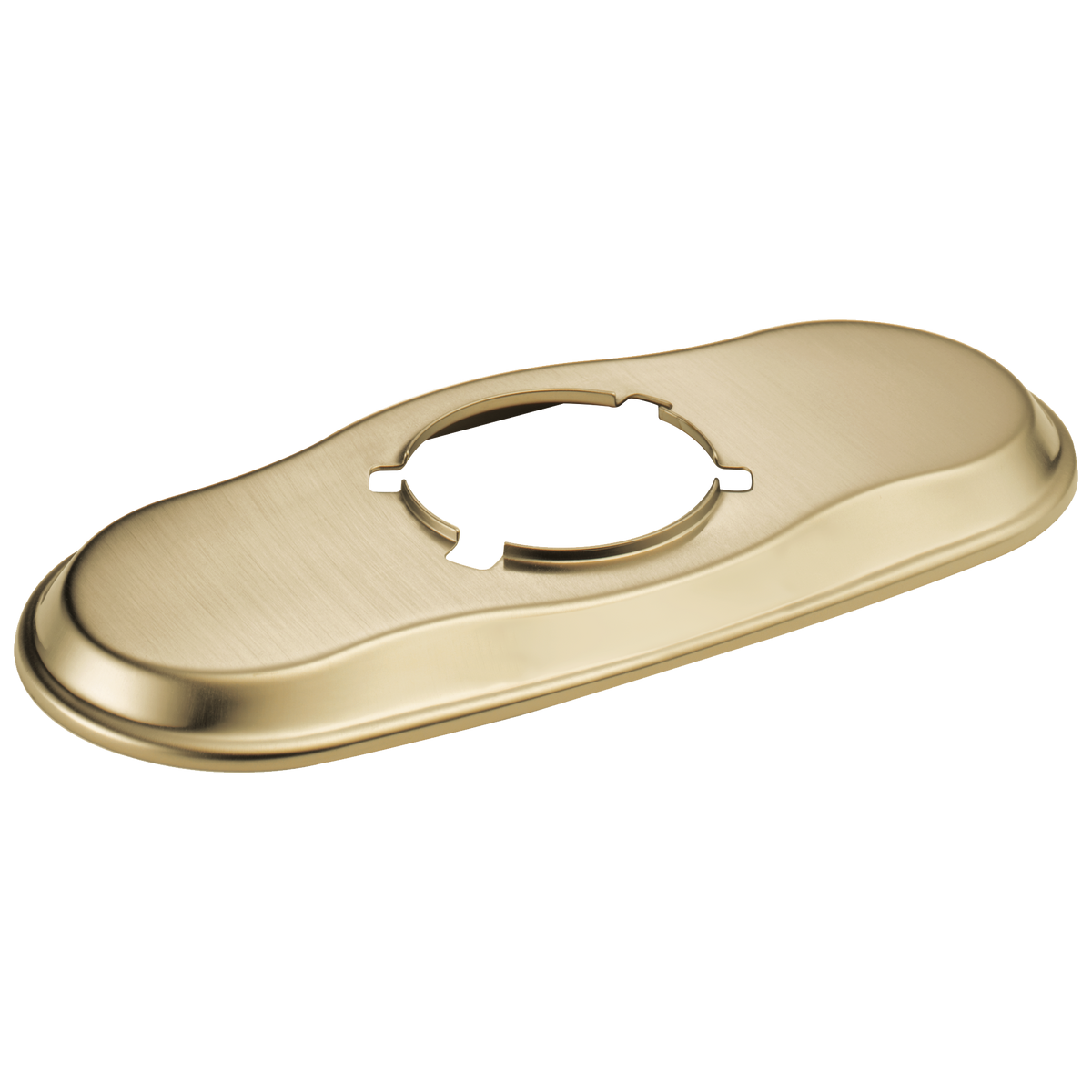 Rook 4" Escutcheon in Luxe Gold
