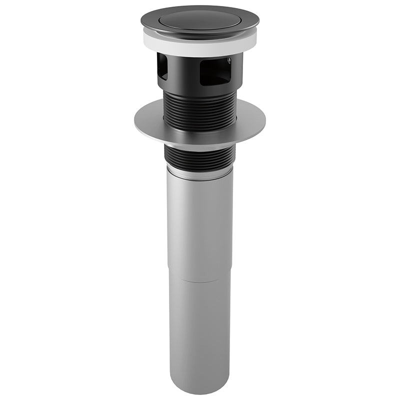 Brizo Push Button Pop-Up Drain w/Overflow in Matte Black