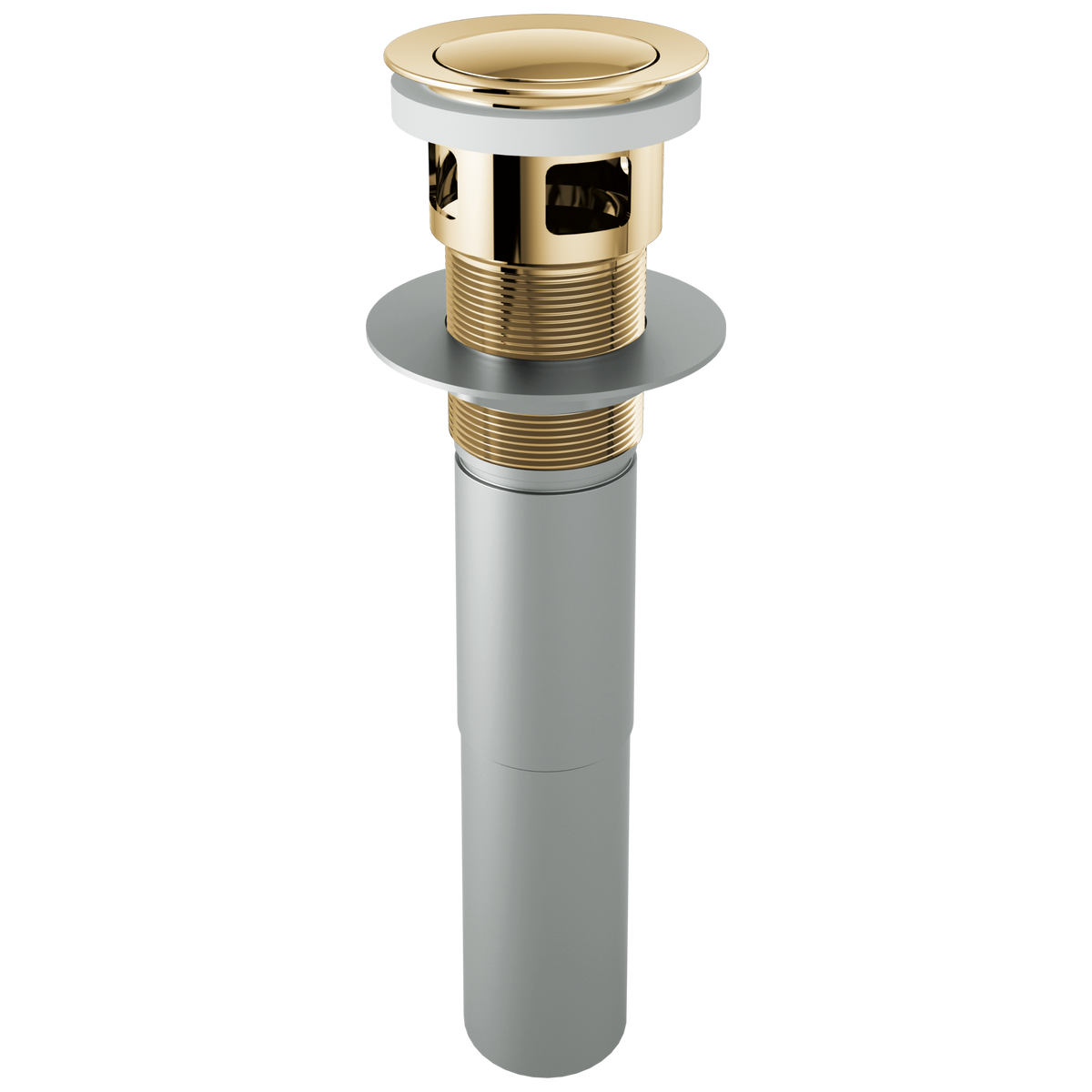Brizo Push Button Pop-Up Drain w/Overflow in Pol. Gold