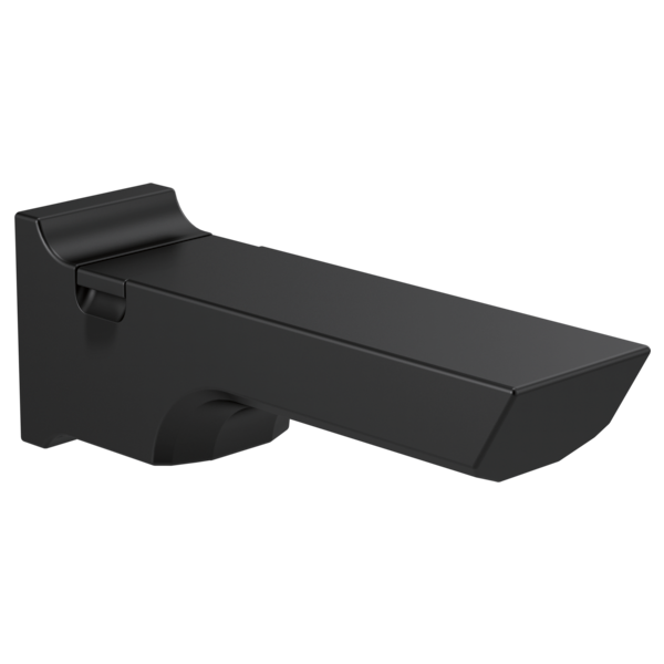 Pivotal Pull-Up Diverter Tub Spout in Matte Black