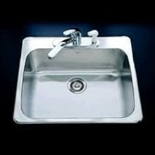 Kindred 25-5/8x22x8" Stainless Steel Single Bowl Sink 4 Hole