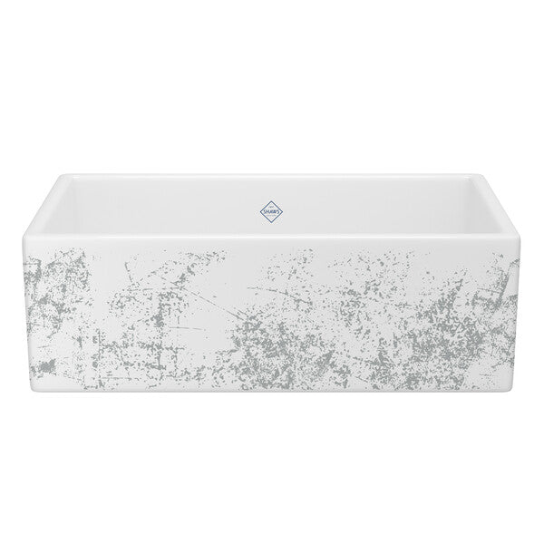 Shaws Classic 33x18x11-3/16" Kitchen Sink in Silver Metallic